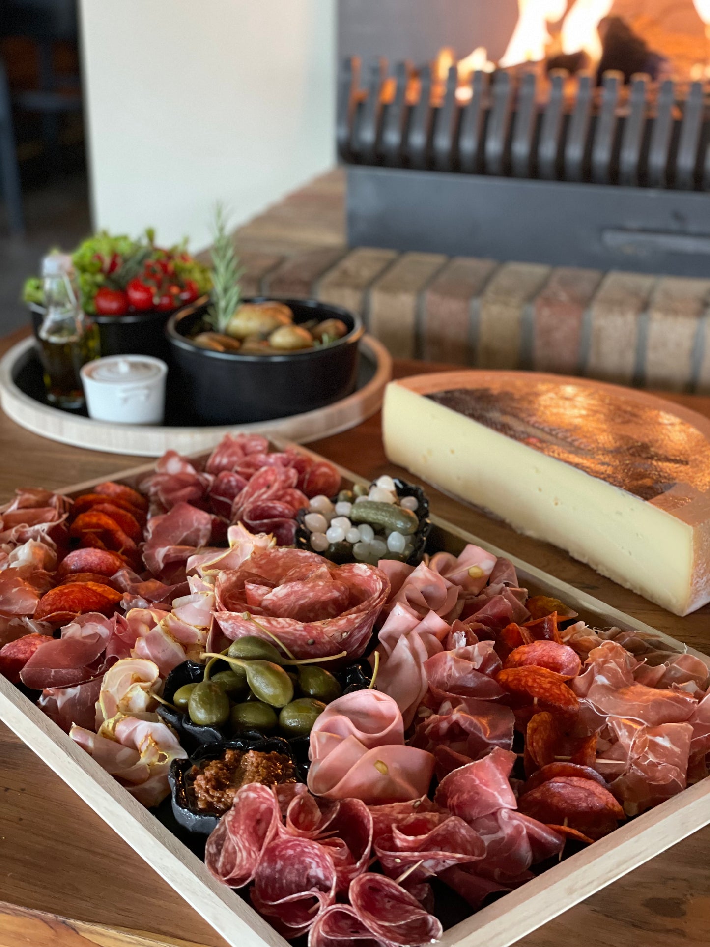 Raclette in stuk (traditioneel toestel)